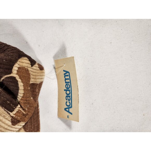 NOS 80's Camo Snapback Truckers Cap Corduroy Hunting Duck - Picture 6 of 7